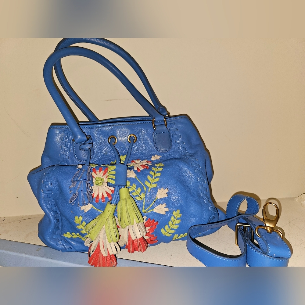 Fiore by Isabella Fiore blue floral shouler bag